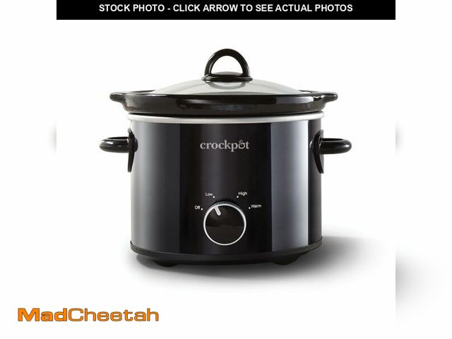 Lot 74-14046565 - Crock-Pot 2-Quart Manual Slow Cooker, Feeds 2+ People, Great for Small Meals, Dips, &amp; Sides; Rem...