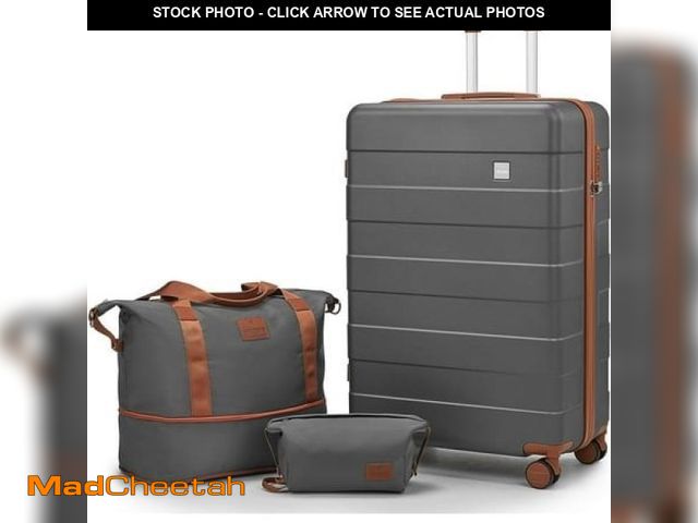 Lot 74-12144302 - Imiomo Carry on Luggage  20 in Carry-on Suitcase with Spinner WheelsÃ¯Â¼ÅHardside 3PCS Set with TSA...