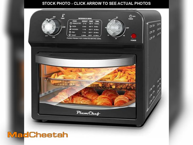Lot 74-13053513 - Plum Chef 13QT Air Fryer Toaster Oven Combo, Compact Countertop Oven for 1-3 People, Oil-Free Health...