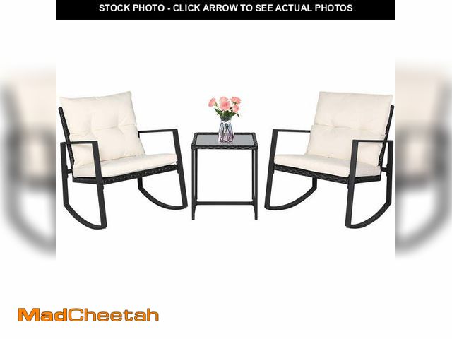 Lot 74-12659468 - 3 PIECES ROCKING BISTRO SET, PATIO - UNUSED