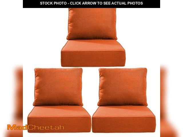 Lot 74-14345334 - Opohoro 24 in. x 24 in. x 6" 6-Piece Deep Seating Water &amp; Fade Resistant Outdoor Lounge Chair Re...