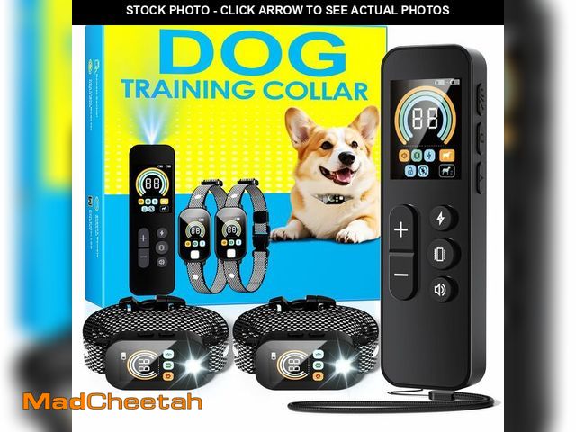 Lot 74-12971346 - Dog Shock Collar for 2 Dogs (10-120Lbs), 4200FT Remote Training Collar with Light for Night Walks, 3...