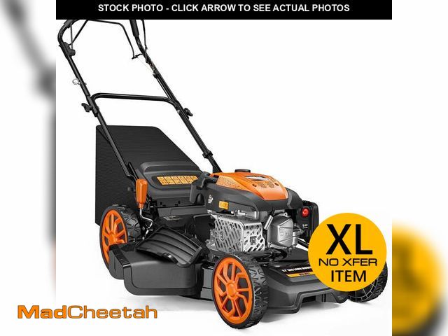 Lot 74-14321765 - Efurden 21" 170cc Gas Self-Propelled Lawn Mower, 3-in-1, 7-Height Adjustment, 10" Rear Wheels, 17 ga...