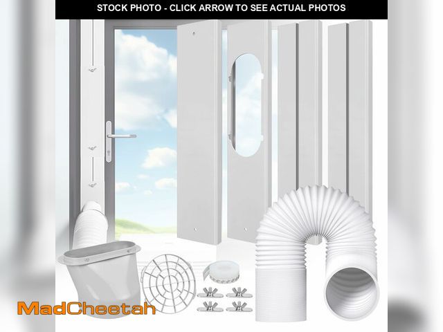 Lot 74-14207456 - cocobeen Portable Air Conditioner Window Kit - Adjustable Universal Window Seal AC Vent Kit with 5.9...
