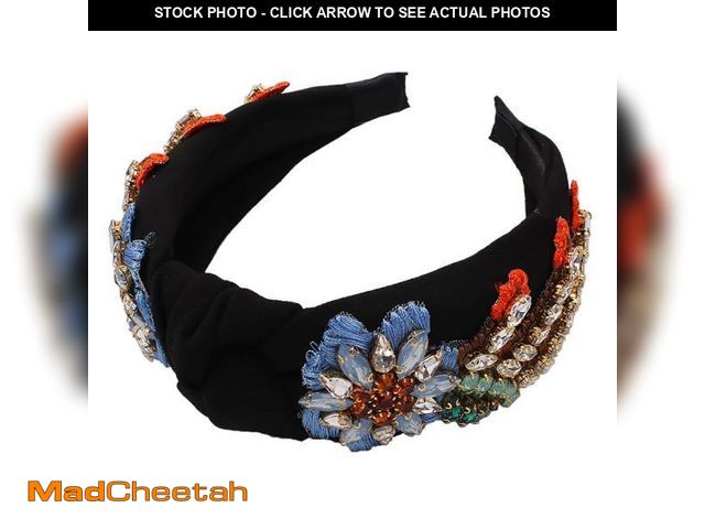 Lot 74-11559423 - Yusier Baroque Rhinestone Crystal Hairband, Hair Hoop for Women, Embroidered Hair Band, Exquisite Ha...
