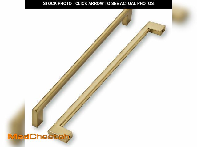 Lot 74-14298752 - khtumeware 12 Inch Hole Center 6 Pack,Champagne Bronze Cabinet Pulls Heavy Duty Solid Satin Brass Ki...