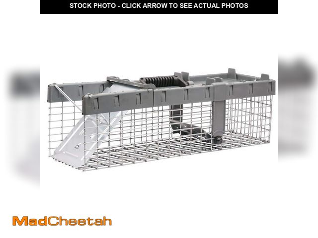 Lot 74-14441764 - Small 1-Door Humane Catch-and-Release Live Animal Cage Trap for Squirrel, Weasel, Chipmunk - USED