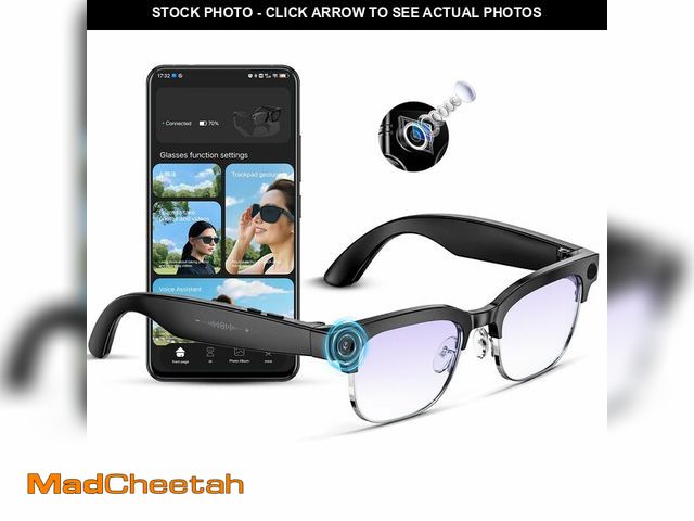 Lot 74-13572132 - Mingtawn AI Smart Glasses Ã¢â¬â 8MP Anti-Shake Camera Glasses, 290mAh, BT Call, 4K HD Camera with...