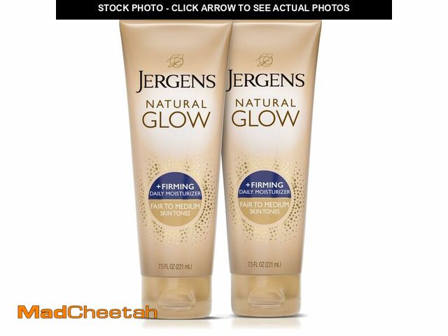 Lot 74-13544452 - Jergens Natural Glow +Firming Self Tanner Body Lotion, Fair to Medium Skin Tone, Sunless Tanning Moi...