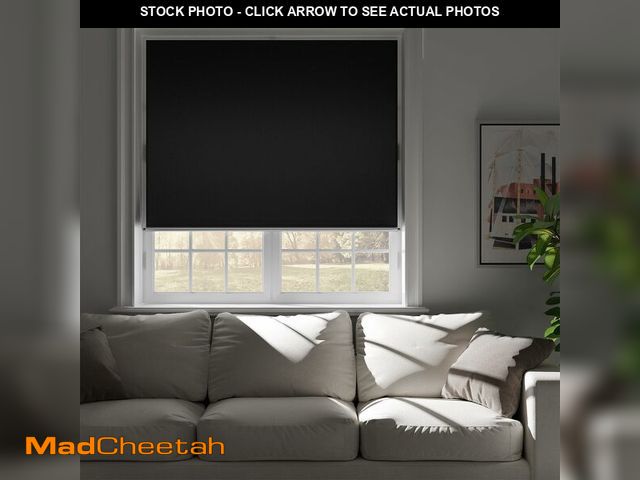 Lot 74-14270569 - NIGHTON Retractable Blackout Curtains, Blackout Blinds with Hook and Loop Adhesive, No Need to Drill...