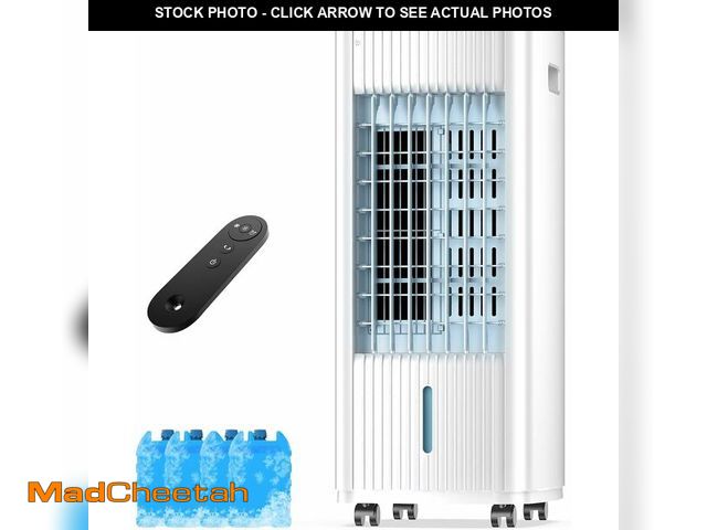 Lot 74-13040667 - Portable Air Conditioners, 3-IN-1 Evaporative Air Cooler w/ 4 Ice Packs &amp; 3L Water Tank, 70 degr...