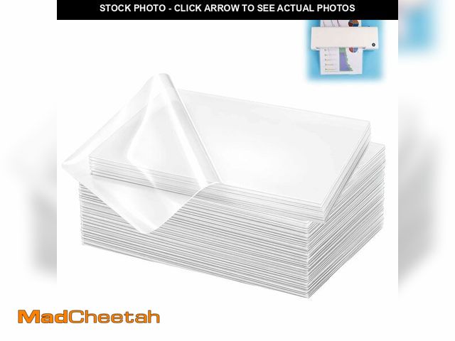 Lot 74-14047636 - Feifeiya 200 Pcs Lamination Clear Thermal Laminating Pouches, 3 Mil, 12" x 18" Large Laminating Shee...
