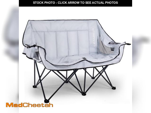 Lot 74-12512811 - BOSSIN Double Oversized Camping Chairs for Adults,Folding Loveseat Camping Couch Support 440lbs with...