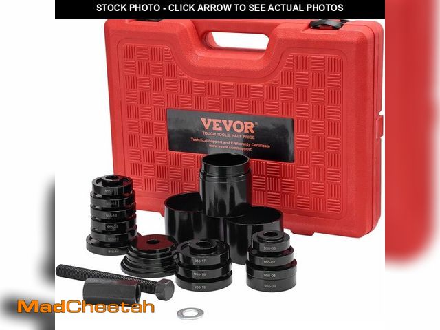 Lot 74-12696001 - VEVOR Wheel Bearing Press Kit, 23 pcs FWD Bearing Puller Tools, for Front Wheel Drive Bearing Remova...