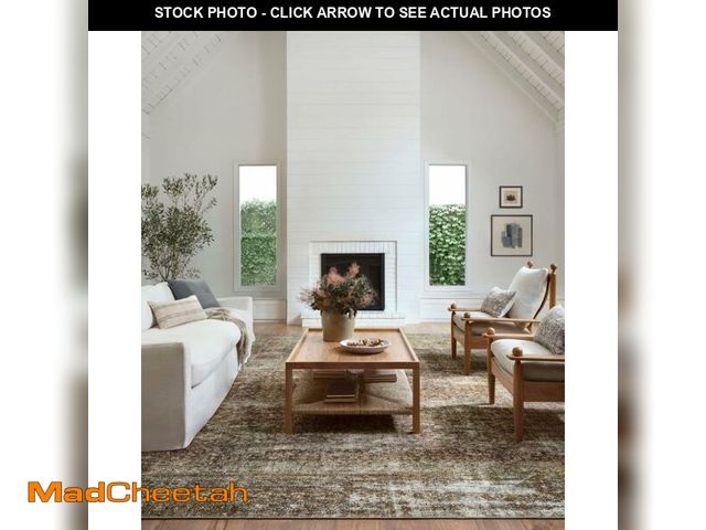 Lot 74-12572261 - Loloi Amber Lewis Billie Collection, Tobacco &amp; Rust 5'-0" x 7'-6" Area Rug Ã¢â¬â Antique &amp...