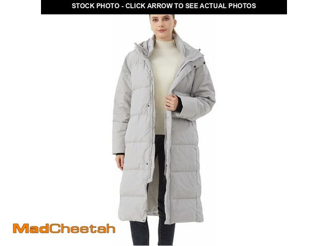 Lot 74-13835496 - ANYIELIEMO Women's Long Down Jacket with Hood 90% White Duck Down Puffer Coat Warm Winter Oversized ...