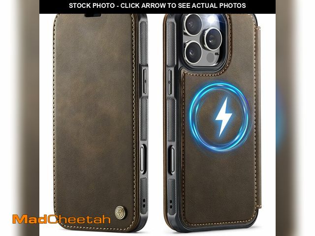 Lot 74-14212501 - PlusnapX for iPhone 16 Pro Wallet Case Compatible with Magsafe, Brown - USED