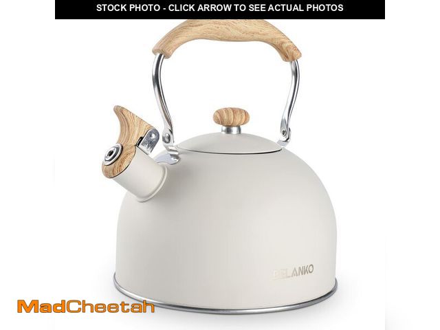 Lot 74-13954952 - Tea Kettle, BELANKO 85 OZ / 2.5 Liter Whistling Tea Kettle Pots for Stove Top Food Grade Stainless S...