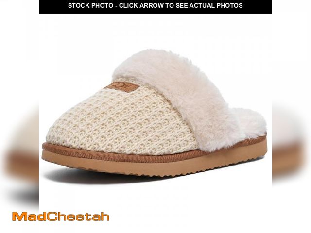 Lot 74-12440467 - OOW Cozy House Slippers for Women with Memory Foam Soft Warm Fuzzy Slippers Women Home Womens Slippe...