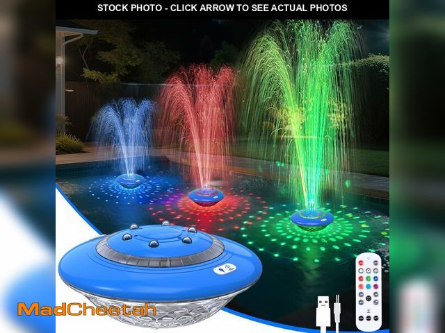 Lot 74-14426190 - Floating Pool Fountain with Lights Show, 9 Pool Light Modes and 3 Fountain Modes with Remote for Ing...