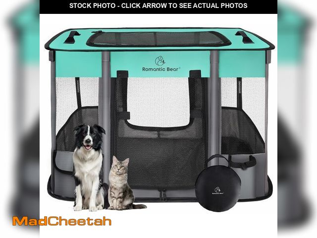 Lot 74-13568308 - Dog Playpen,Pet Playpen,Foldable Dog Cat Playpens,Portable Exercise Kennel Tent Crate,Water-Resistan...