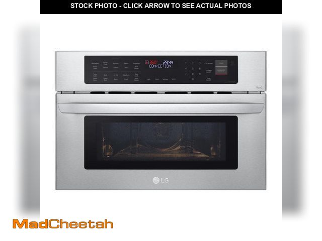 Lot 74-12681985 - (MISSING HARDWARE) LG 30 in. Width 1.7 cu. Ft. Smart Stainless Steel Built-In Microwave and Speed Ov...
