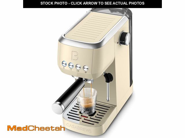 Lot 74-12710382 - CASABREWS 3700 Essential Espresso Machine 20 Bar, Stainless Steel Coffee Maker with Steam Milk Froth...