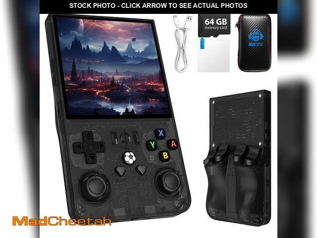 Lot 74-12705081 - R36MAX Retro Handheld Game Console, Retro Gaming Console with 4.0-in IPS HD Screen, Video Game Conso...