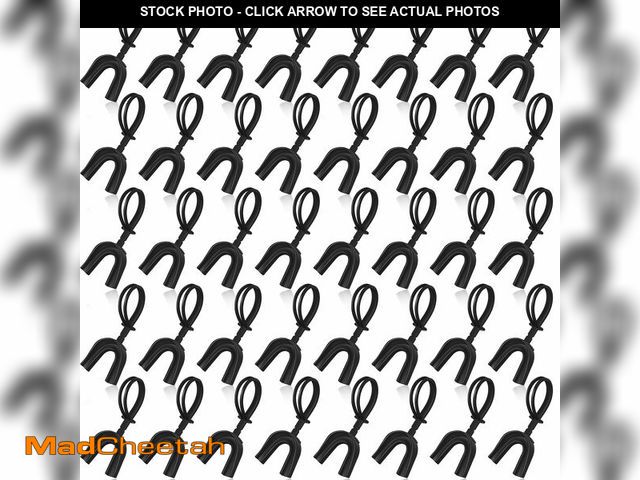 Lot 74-12699608 - Copkim 50 Pcs Strapped Mouth Guard Bulk Not Boil Football Mouthguards with Strap, Soft Sport Mouthpi...