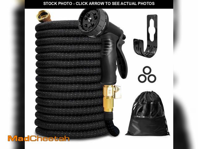 Lot 74-14296759 - Expandable Garden Hose 100 ft with 10 Function Spray Nozzle - New Patented Water Hose with 40 Layers...