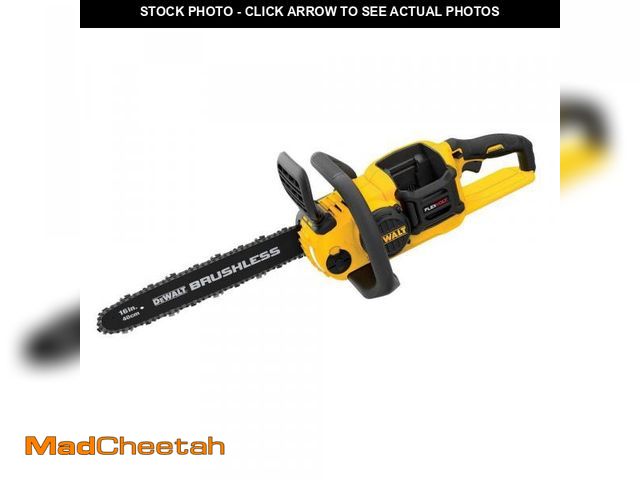 Lot 74-12409743 - DEWALT FLEXVOLT 60V MAX 16in. Brushless Cordless Battery Powered Chainsaw (Tool Only) - USED