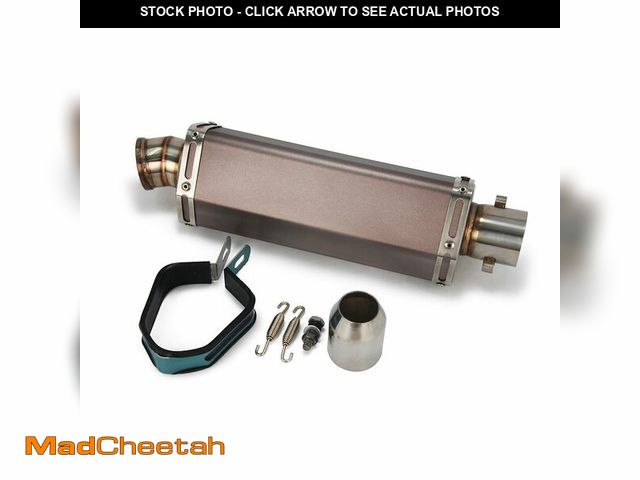 Lot 74-14273536 - Universal 1.5-2" Inlet Hexagon Exhaust Muffler Pipe Slip On Scooter Motorcycle ATV Dirt Street Bike ...
