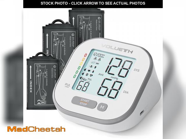 Lot 74-12119441 - Pediatric Blood Pressure Cuff, Blood Pressure Machine for Home Use - 3 Size Cuffs, Small 4"-8", Medi...
