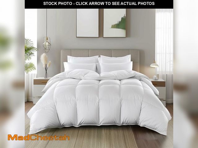 Lot 74-12827620 - Blue Ridge Home Fashions Luxury 1000 Thread Count Pima Cotton Down Alternative Comforter-Year Round,...