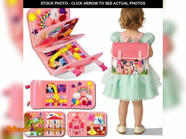 Lot 74-13539799 - Activity Backpack Felt Montessori Busy Board for Toddlers 2-4, Flannel Activity Books for Learning F...