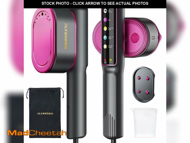 Lot 74-13720686 - Travel Steamer for Clothes, 1200W Portable Steamer Ã¯Â¼â  Iron 2 In 1, 13s Heat Up, LED Touch Displ...