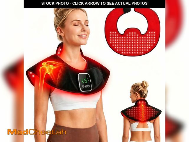 Lot 74-14046472 - Cordless Red Light Therapy for Shoulder Neck Pain Relief, 660nm &amp; 850nm NIR LED Infrared Light f...