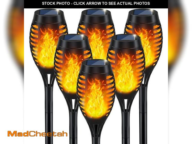 Lot 74-14427557 - IkeeRuic Solar Torch Light with Flickering Flame for Halloween Decorations - UNUSED