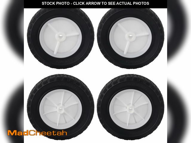 Lot 74-14145902 - CheeMuii 4 Pcs 8 Inch Push Mower Wheels 8" Universal Wheels Replace for Craftsman 33958 Replace for ...