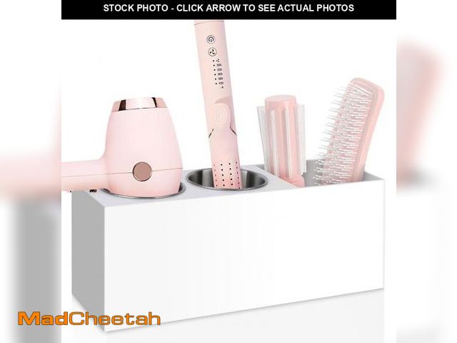 Lot 74-11547481 - Bollmisde Hair Tool Organizer, Hair Dryer Holder with Heatproof Steel Cups, Acrylic Vanity Organizer...