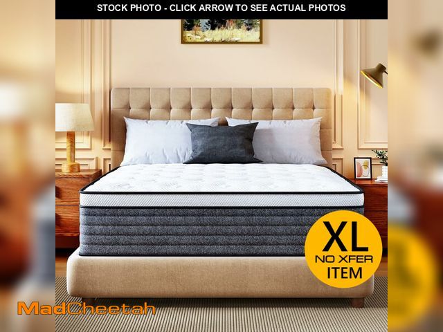 Lot 74-12763134 - CH CHARME HOUSE King Size Mattress, 12 Inch Hybrid Mattress King Size, Medium Feel Foam and Individu...