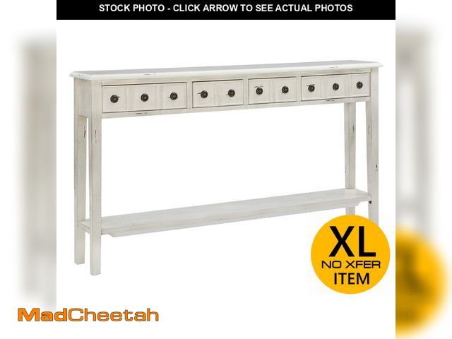 Lot 74-12661935 - Powell Furniture Sadie Cream Long Storage Console Table, Multicolor - UNUSED