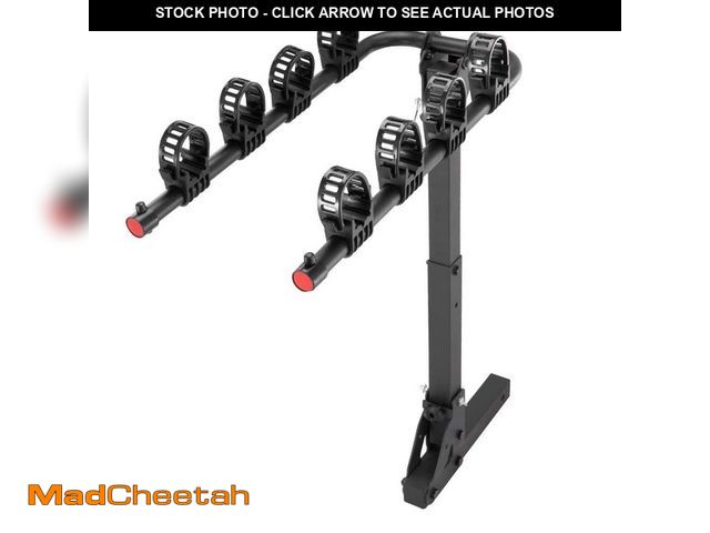 Lot 74-14468586 - SKYSHALO Hitch Mount Bike Rack, 4-Bike Carrier Rack, 150 LBS. Capacity Bike Rack Hitch for 2-in. Rec...