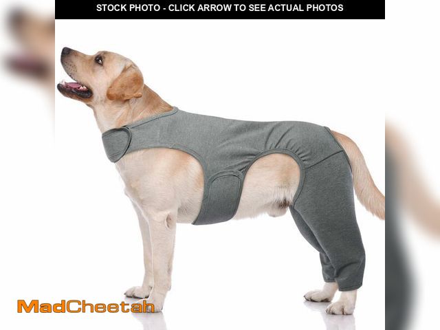 Lot 74-13476444 - ROZKITCH Dog ACL Surgery Recovery for Rear Right Left Leg, Pet Prevent Licking Wound Elbow Protector...