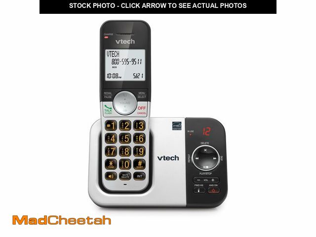 Lot 74-13550053 - VTech VG232 Cordless Phone with Answering Machine - with Large Display Full-Duplex Speakerphone Call...