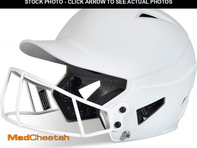 Lot 74-12396493 - CHAMPRO womens Rise Fastpitch and Matte Finish HX Softball Batting Helmet with Facemask, White, Larg...