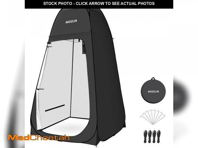 Lot 74-12161553 - AKOZLIN Portable Pop Up Shower Tent Instant Privacy Dressing Changing Outdoor Shower Room Camp Toile...