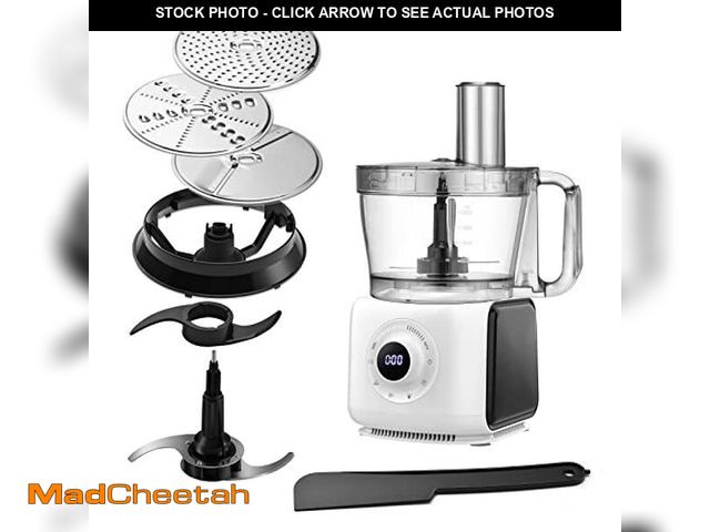 Lot 74-12720152 - Magiccos 14-Cup Aluminum-Diecast Food-Processor - XL Bowl, Large Chute, 800W Motor &amp; Silver Die-...