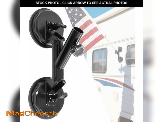 Lot 74-14153291 - Suction Cup Flag Pole Kit, 5FT Stainless Steel Flagpole with 6" Suction Mount, 0Ã¢â¬â90ÃÂ° Adjus...
