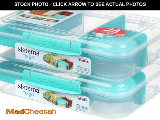 Lot 74-12331695 - Sistema KLIP IT PLUS Food Storage Containers, 2.2 L, Airtight &amp; Stackable, BPA-Free, 2-Pack - UN...
